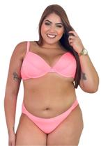 Biquíni Plus Size de Aro Sem bojo Calcinha Duplo Fio Biquíni Plus Size de Aro Sem bojo Calcinha Duplo Fio