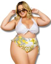 Biquíni Plus Size Estampado Roupa Feminina Moda Praia Biquíni Plus Size Estampado Roupa Feminina Moda Praia