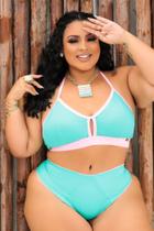 Biquini Plus Size- Feminino- Reforçado- Calcinha Dupla Face Biquini Plus Size- Feminino- Reforçado- Calcinha Dupla Face