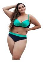 Biquini Plus Size Forrado Qualidade Premium Feminino Verde