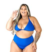 Biquini Plus Size Hot Pant Cortininha Firme Calcinha Cintura Alta Biquini Plus Size Hot Pant Cortininha Firme Calcinha Cintura Alta