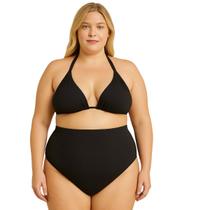 Biquini Plus Size Hot Pant Cortininha Firme Calcinha Cintura Alta Biquini Plus Size Hot Pant Cortininha Firme Calcinha Cintura Alta