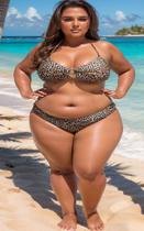 Biquini plus size OPÇÂO sem alça bojo removível tamanho grande do 46 ao 60