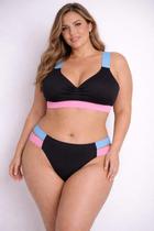 Biquíni Plus Size Retrô Preto Candy Biquíni Plus Size Retrô Preto Candy