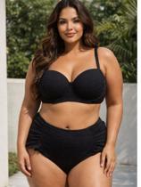 Biquíni Plus Size Tecido Canelado Sustentação Reforçado Biquíni Plus Size Tecido Canelado Sustentação Reforçado