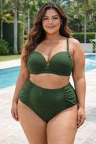 Biquíni Plus Size Tecido Canelado Sustentação Reforçado