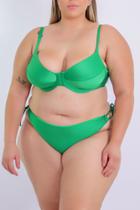 Biquini Plus Size Top Meia Taça Calcinha Amarração Fio Duplo