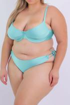 Biquini Plus Size Top Meia Taça Calcinha Amarração Fio Duplo