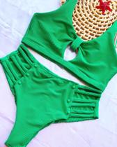 biquini plus sizze calcinha cintura alta fio duplo e detalhe nas laterais