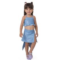 Biquini Praia Menina Proteção Solar Sereia Acompanha Cauda - Malwee Biquini Praia Menina Proteção Solar Sereia Acompanha Cauda - Malwee