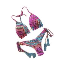 Biquini Push Up Floral - Conjunto Sexy para Praia