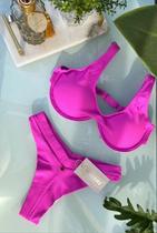 Biquíni rafaella jacquard fucsia