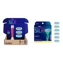 Biquíni Razors Schick Hydro Silk Trimstyle com aparador, 6 recargas