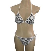 Biquíni Reebok Moda Praia Estampa Floral De Amarrar Abwb9177