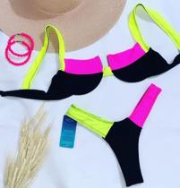 Biquíni retro texturizado