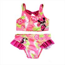 Biquíni Rosa Minnie Floral 12-18m Basic+ Biquíni Rosa Minnie Floral 12-18m Basic+