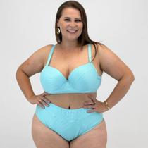 Biquíni Sabrieli Plus Size Lurex Tanga com Bojo Feminino