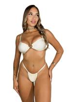 Biquíni sem alça Argola Orgânica Bojo Removível Biquíni sem alça Argola Orgânica Bojo Removível