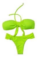 BIQUINI sem alça com BOJO AMARELO NEON M