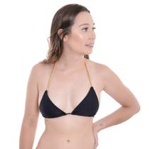 Biquíni sem bojo cortininha com corrente Arsiè