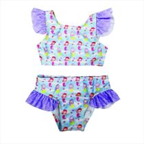 Biquini sereia com babado 0-6M basic +