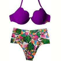 Biquíni Sereia Concha Com Bojo Cintura Alta Moda Praia Feminino Lançamento Biquini Cortininha sem alça Verão Biquíni Sereia Concha Com Bojo Cintura Alta Moda Praia Feminino Lançamento Biquini Cortininha sem alça Verão