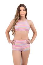Biquíni Short e Cropped Infantil Juvenil Sem Bojo