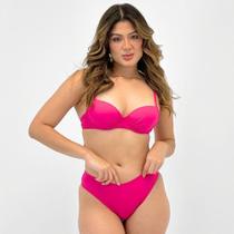 Biquíni Sol Pleno Liso Alça com Bojo Tanga Feminino Biquíni Sol Pleno Liso Alça com Bojo Tanga Feminino