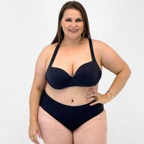 Biquíni Sol Pleno Liso Plus Size Tanga com Bojo Feminino Biquíni Sol Pleno Liso Plus Size Tanga com Bojo Feminino