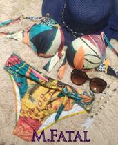 Biquini Sunquini estampado no amarelo ref 9944009