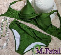 Biquíni Sunquini Liso Clássico com Transpasses