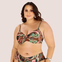 Biquíni Sutiã Avulso com Bojo e Proteção UV Plus Size