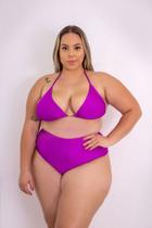 Biquini Tamanho Grande Calcinha Alta PLus Size Forrado Top Com Bojo Biquini Tamanho Grande Calcinha Alta PLus Size Forrado Top Com Bojo