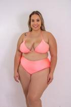 Biquini Tamanho Grande Calcinha Alta PLus Size Forrado Top Com Bojo