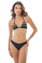 Biquini Tanga Fio Arte Preto Biquini Tanga Fio Arte Preto