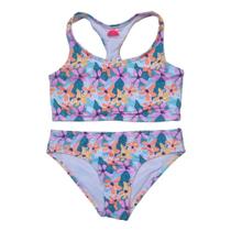 Biquíni Teen Lycra Proteção UPF50+ Top Atlético - Florais Biquíni Teen Lycra Proteção UPF50+ Top Atlético - Florais