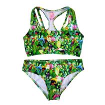 Biquíni Teen Lycra Proteção UPF50+ Top Stripe Camaleão - Verão 2024