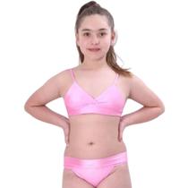 Biquíni Teen Lycra Proteção UPF50+ Vicky - Rosa Cirré