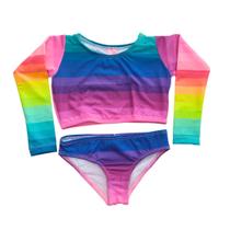 Biquíni Teen Proteção UPF50+ Manga Longa - Venice Rainbow