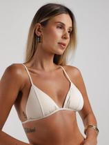Biquíni Top Cortininha Bojo Soft Feminino OFF WHITE