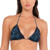 Biquini Top Cortininha Estampado Praia Com Amarração Secagem Rápida She 371