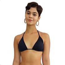 Biquíni Top de Praia Cortininha com Bojo Removível Preto Biquíni Top de Praia Cortininha com Bojo Removível Preto