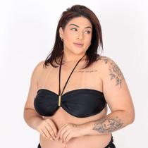 Biquíni Top de Praia sem alça Preto Biquíni Top de Praia sem alça Preto