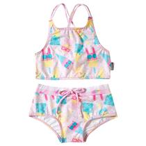Biquini Top e Calcinha Infantil Divertido Uv 50+ Tip Top -