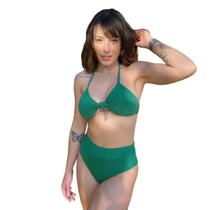 Biquíni Top Nozinho Hot Pants Fio Duplo Canelado Ibiza Biquíni Top Nozinho Hot Pants Fio Duplo Canelado Ibiza