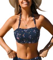 Biquíni Top Swimsuit CUPSHE Bandeau Back Lace com alças