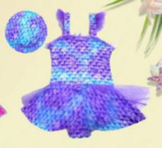 Biquini + Touca Infantil Feminino Poliester