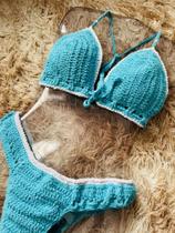 Biquini trio em croche