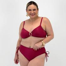 Biquíni Uai Brasil Midsize Tanga Canelado com Bojo Feminino