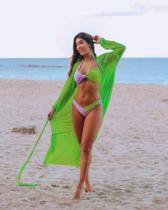 Biquini Verde e Lilás Com Saída Verde M Biquini Verde e Lilás Com Saída Verde M